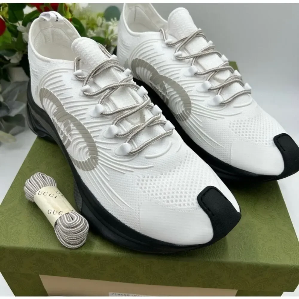 Men's Gucci interlocking G run trainer size 12.5 made in Italy